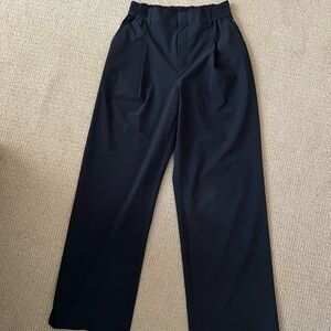 ALO brand black pants, wider leg. Excellent condition. Size XS